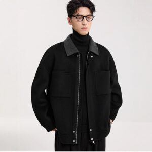 High-grade Lamb Wool Lapel Double-faced Wool Jacket