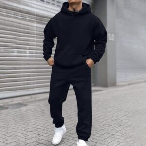 Fleece Fashion Casual Loose Long Sleeve Hoodie Set