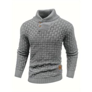 Men's Casual Plaid High-elasticity Sweater